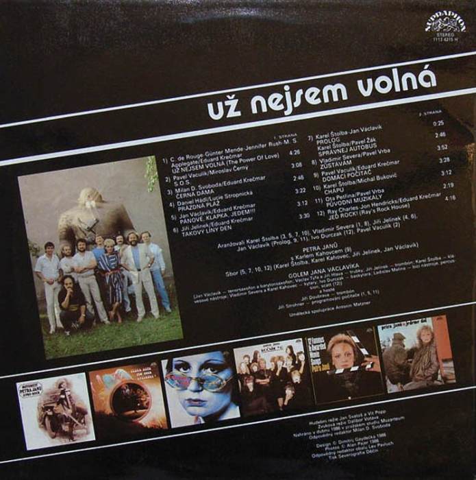 Petra Janů - Už nejsem volná (LP)