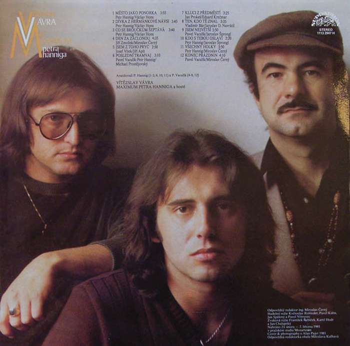Vítězslav Vávra  a  Maximum Petra Hanniga - Vítězslav Vávra  a  Maximum Petra Hanniga (LP)
