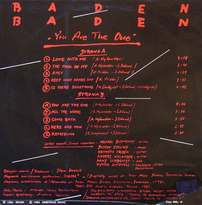 Baden Baden - You Are The One (LP)