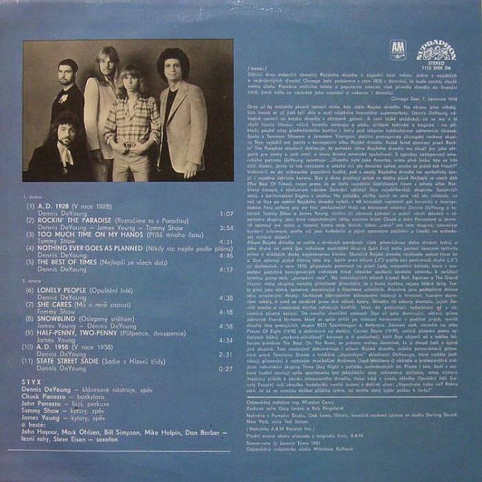 Styx - Paradise Theatre (LP)