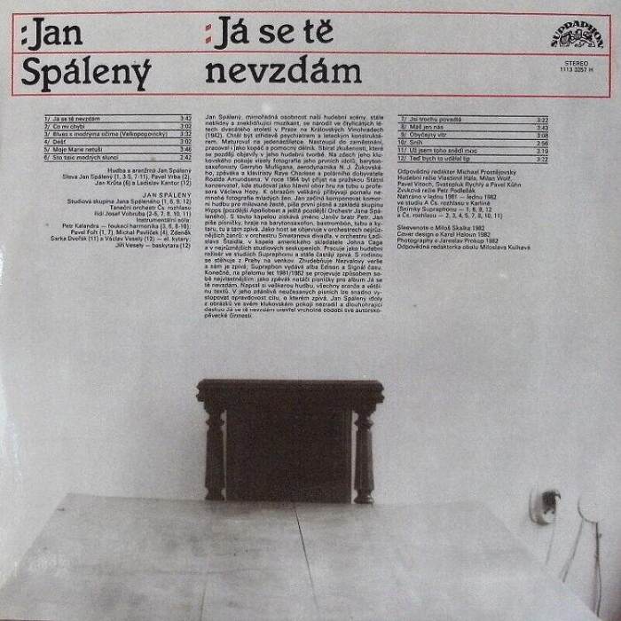 Jan Spálený - Já se tě nevzdám (LP)