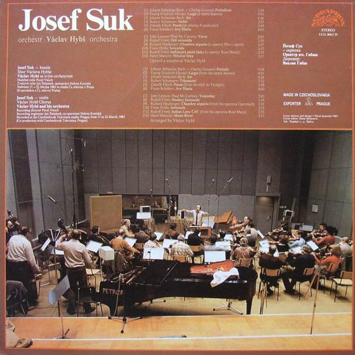 Václav Hybš se svým orchestrem  a  Josef Suk