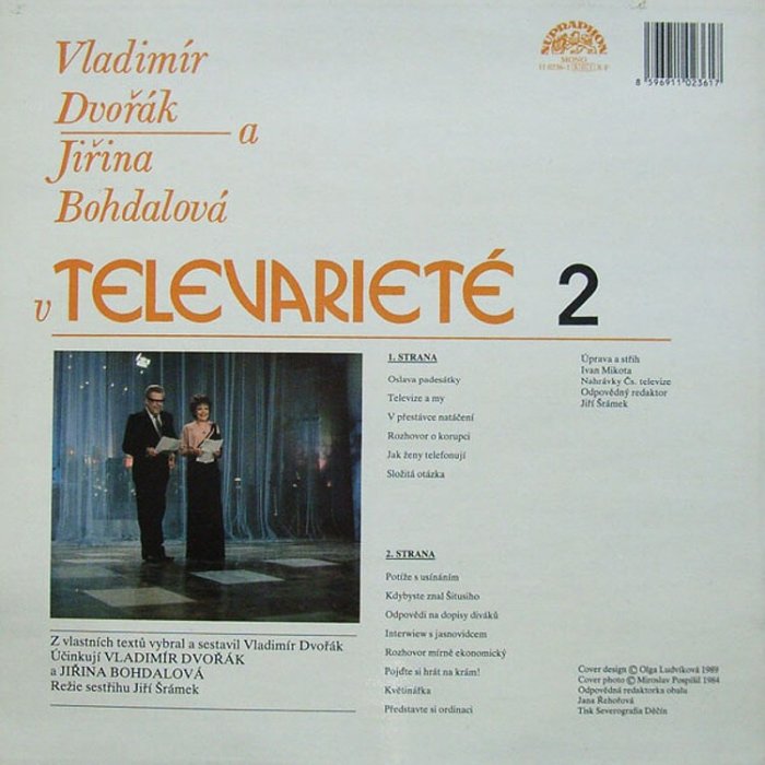 Vladimír Dvořák a Jiřina Bohdalová v Televarieté 2 (LP)