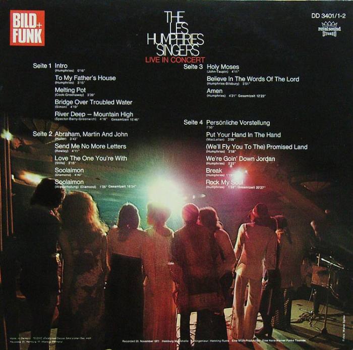 The Les Humhpries Singers - Live In Concert (2 LP)
