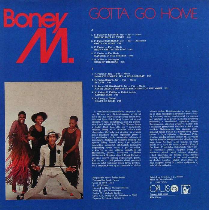Boney M. - Gotta Go Home (LP)