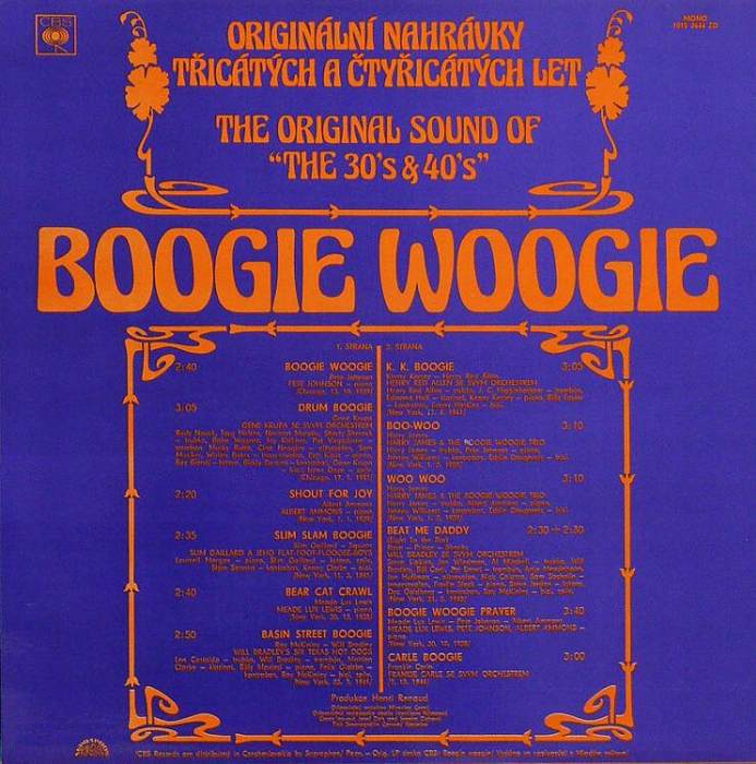 Boogie Woogie - originální nahrávky třicátých a čtyřicátých let