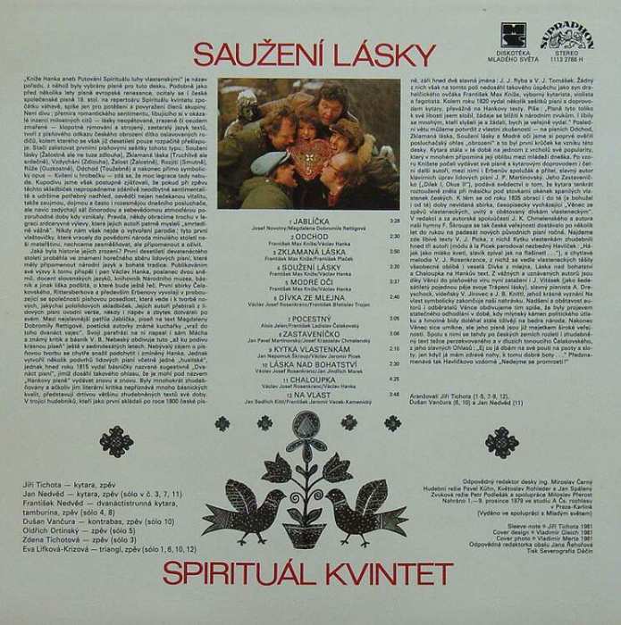 Spirituál Kvintet - Saužení lásky (LP)