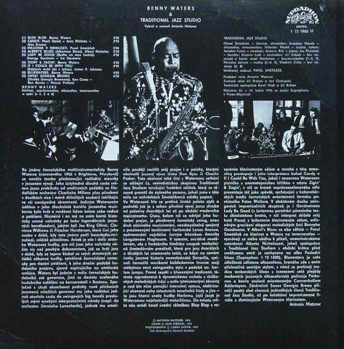 Benny Waters  a  Traditional Jazz Studio (LP)