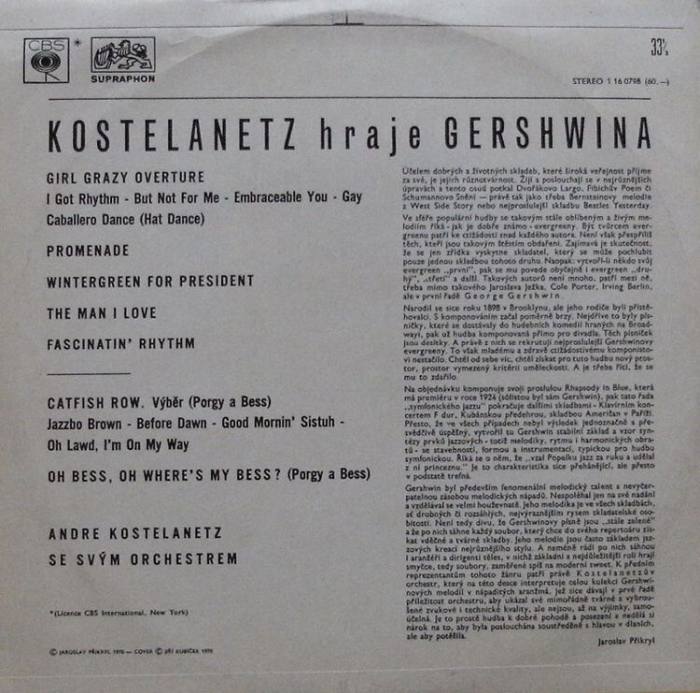 Kostelanetz hraje Gerschwina