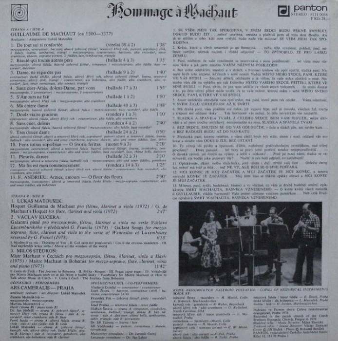 Ars Cameralis - Hommage a Machaut