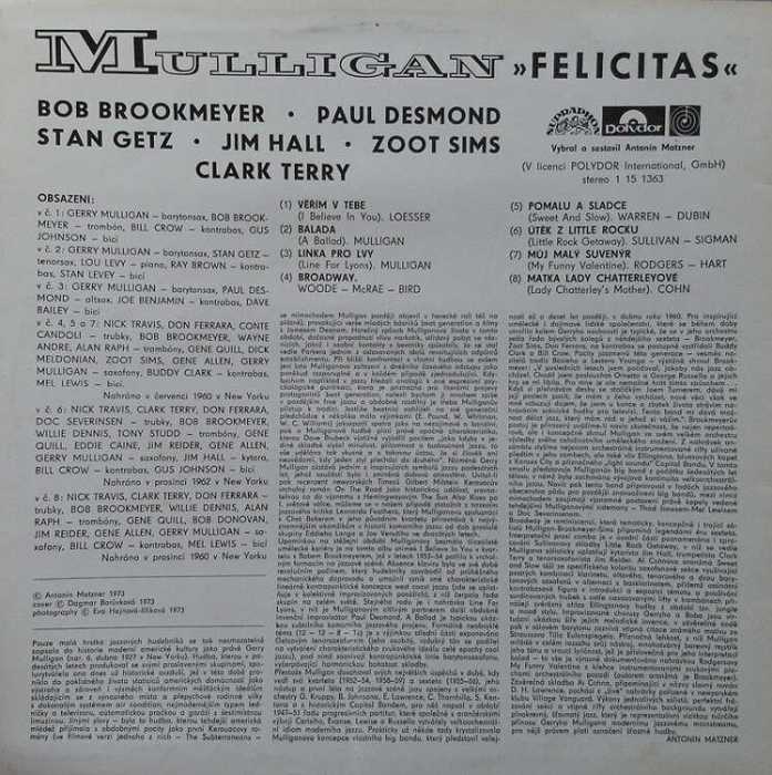 Gerry Mulligan - Felicitas