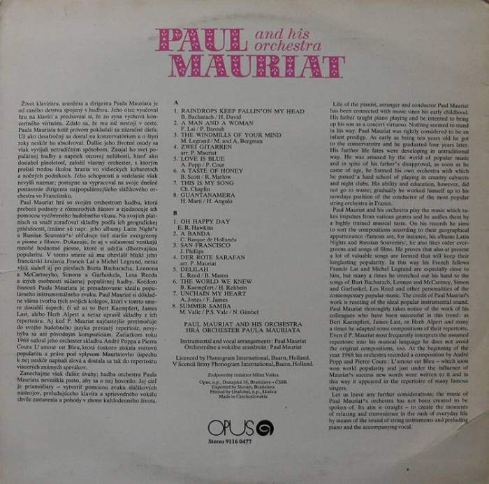 Paul Mauriat And His Orchestra
