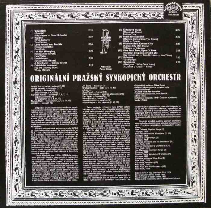 Originální Pražský Synkopický Orchestr - Originální Pražský Synkopický Orchestr (LP)