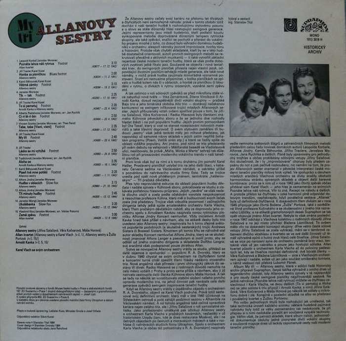 Allanovy sestry - My tři Allanovy sestry (LP)