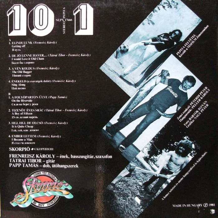Skorpió -  Zene Tíz Húrra És Egy Dobosra (LP)