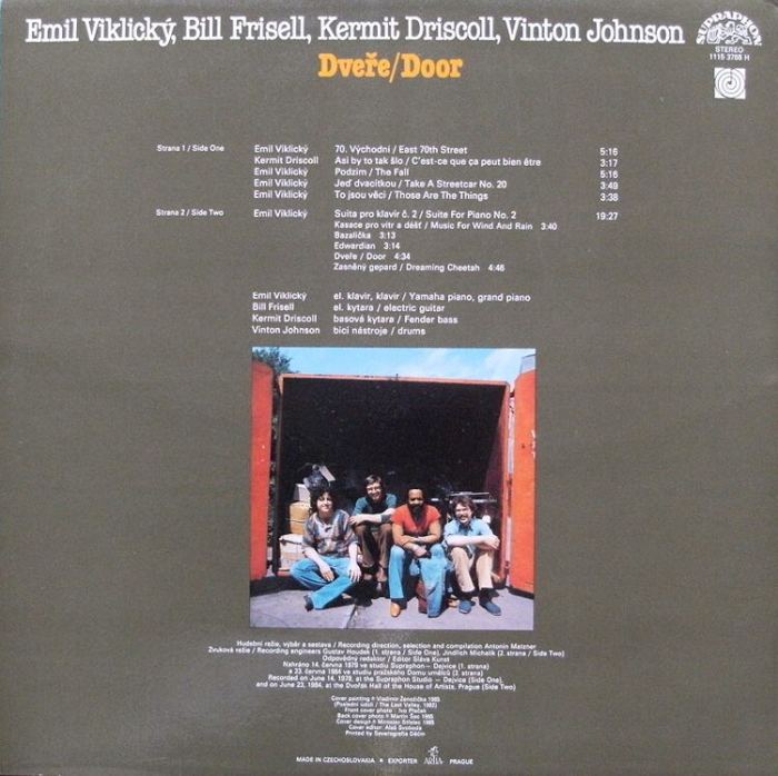 Emil Viklický, Bill Frisell, Kermit Driscoll, Vinton Johnson - Dveře / Door (LP)