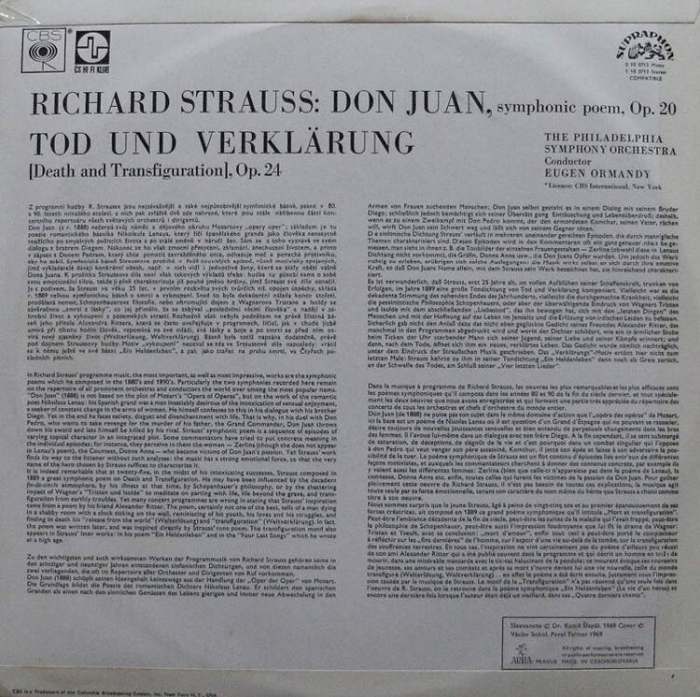Richard Strauss - Don Juan Op. 20 / Tod Und Varklärung Op. 24