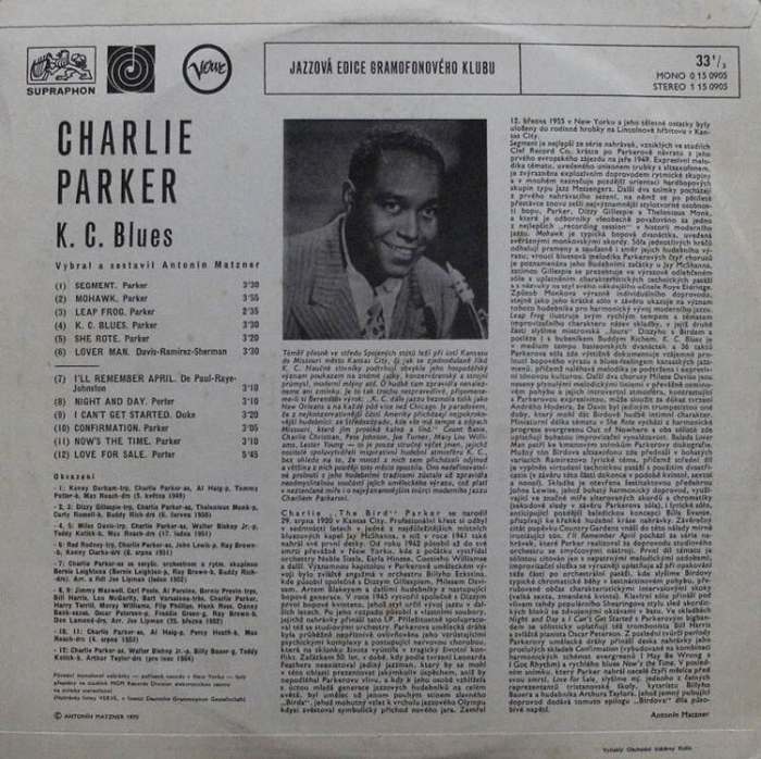 Charlie Parker - K. C. Blues