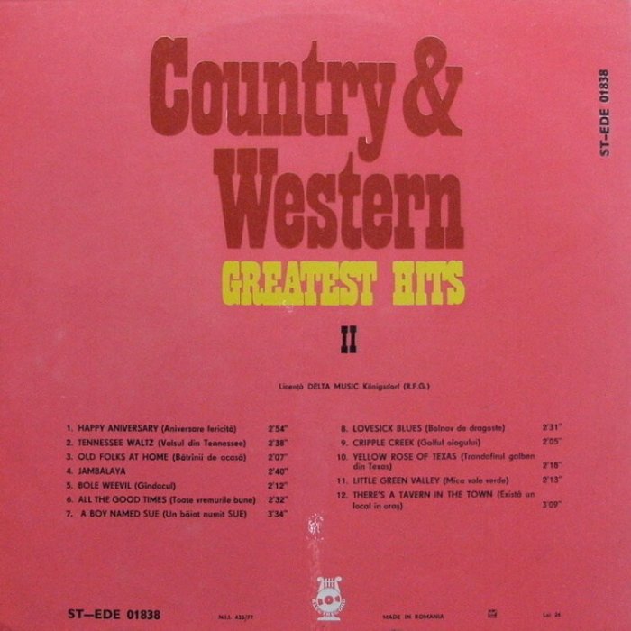 Various artists - Country  a  Western Greatest Hits 2 (LP)