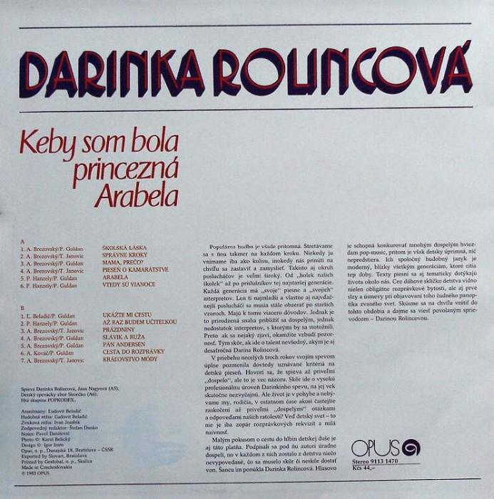 Darinka Rolincová - Keby som bola princezná Arabela