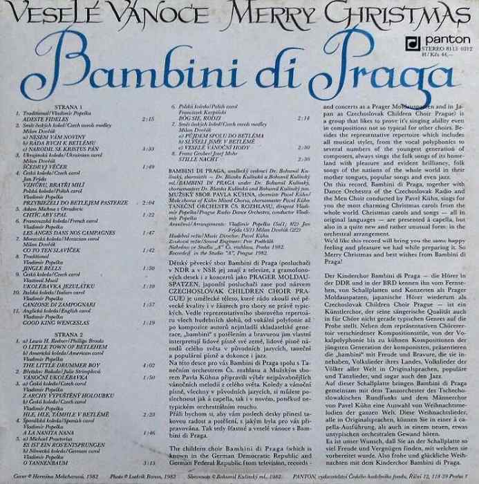 Bambini di Praga - Veselé vánoce (LP)