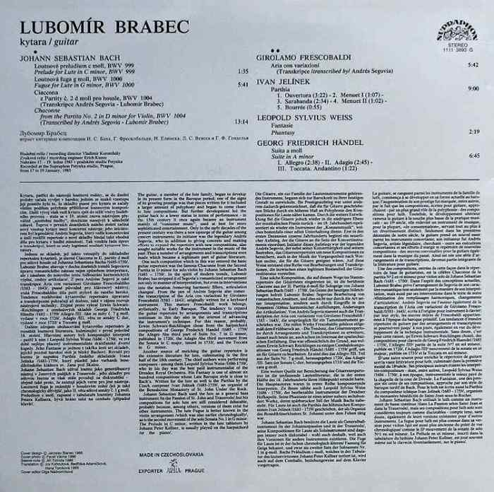 Lubomír Brabec - Guitar Recital (LP)