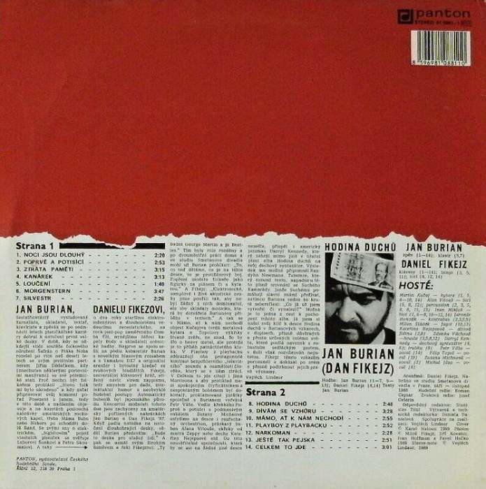 Jan Burian (Dan Fikejz) - Hodina duchů (LP)