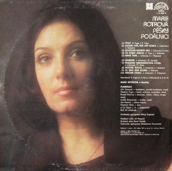 Marie Rottrová & Plameňáci (Flamingo) - Pěšky po dálnici (LP)