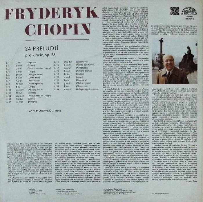 Fryderyk Chopin - 24 Preludií pro klavír op. 28
