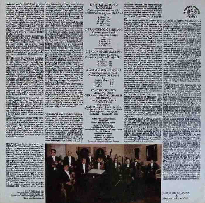 Corelli / Galuppi / Geminiani / Locatelli - Concerti Grossi (LP)