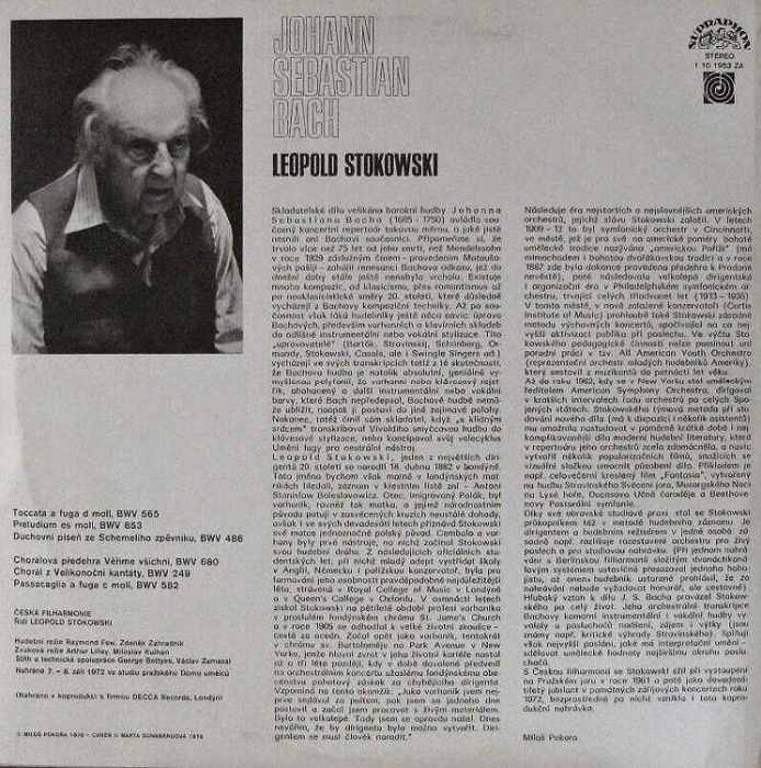 Johann Sebastian Bach / Leopold Stokowski (LP)