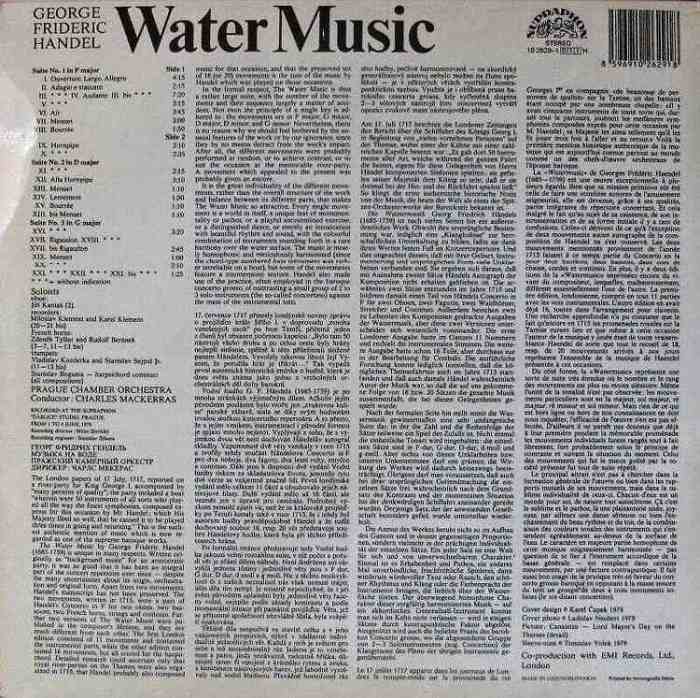 Georg Friedrich Händel - Water Music (complete) (LP)