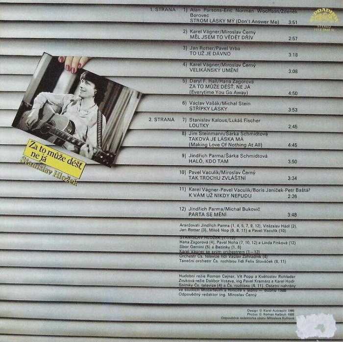Stanislav Hložek - Za to může déšť, ne já (LP)