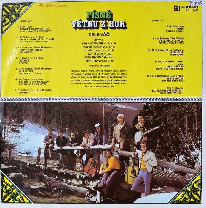 Zelenáči - Písně větru z hor (LP)