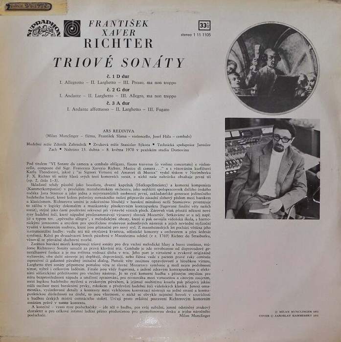 František Xaver Richter - Triové sonáty