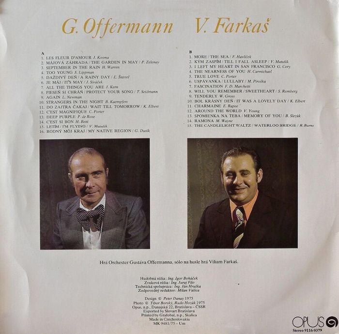 Orchestr Gustava Offermanna - Večerná nálada (LP)