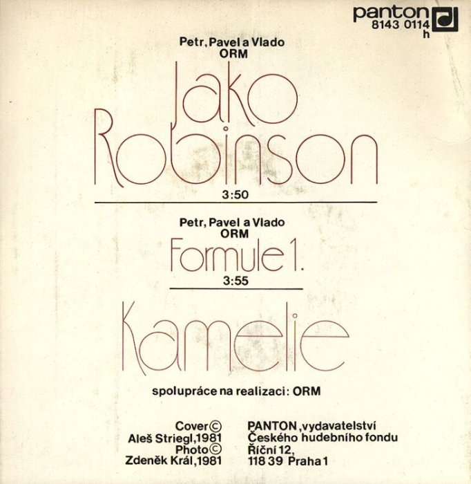 Kamelie - Jako Robinson / Formule 1.