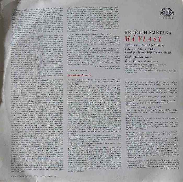 Bedřich Smetana - Má vlast (2 LP)