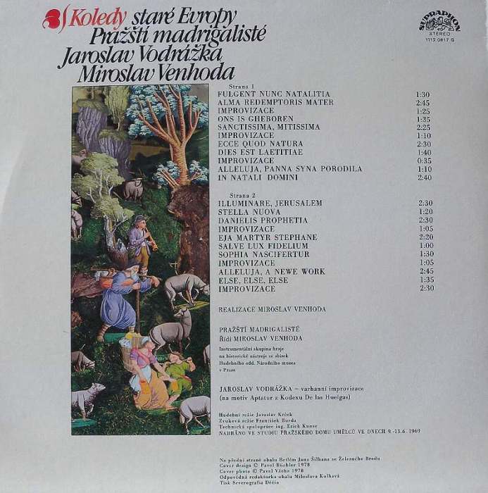 Pražští madrigalisté - Koledy staré Evropy (LP)