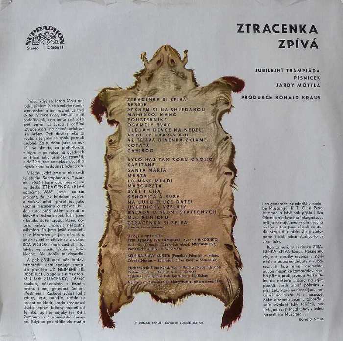 Ztracenka zpívá (jubilejní trampiáda písniček Jarky Mottla) (LP)