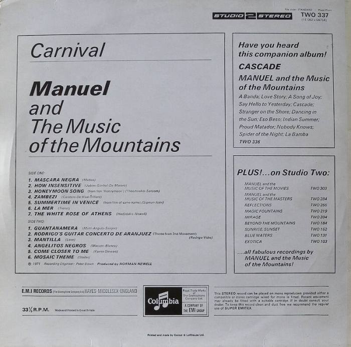 Manuel  a  the Music of the Mountains - Carnival
