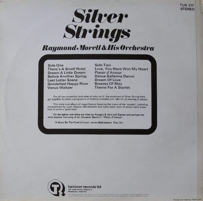 Raymond Morell  a  His Orchestra - Silver Strings