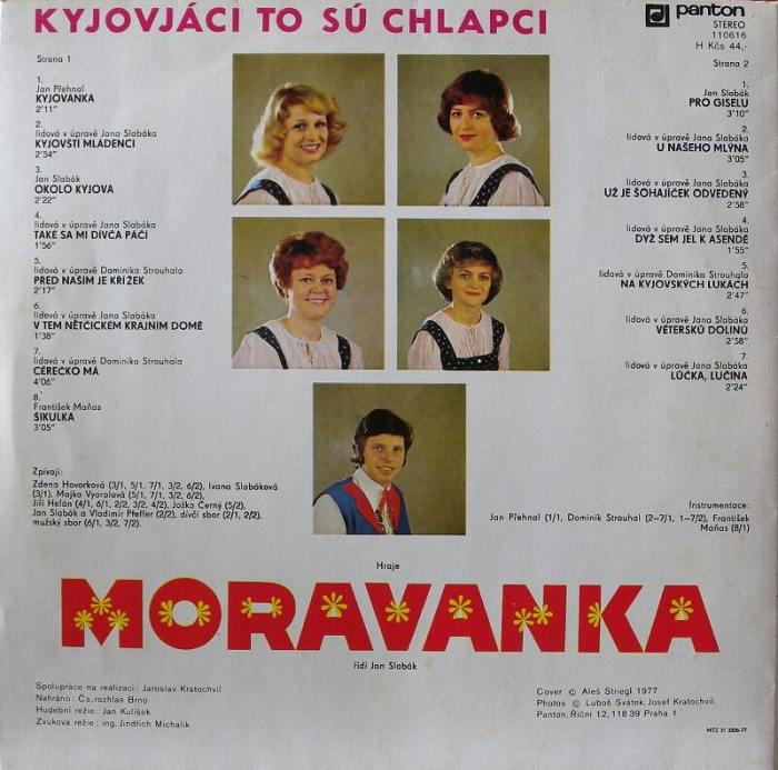 Moravanka Jana Slabáka - Kyjováci to sú chlapci