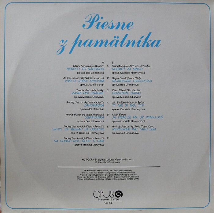 Piesne z pamätníka