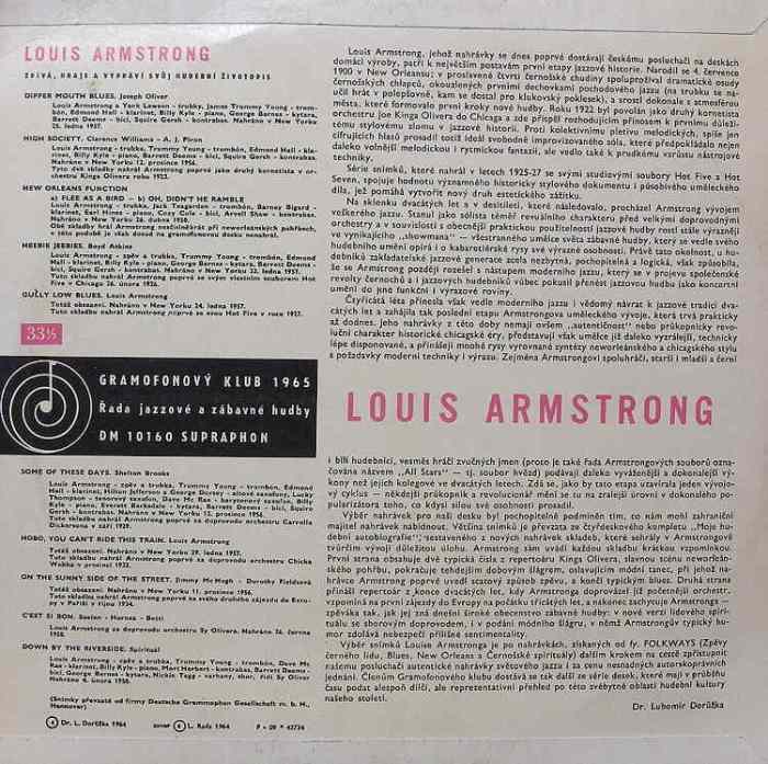 Louis Armstrong - Hraje a zpívá Louis Armstrong (LP-10'')