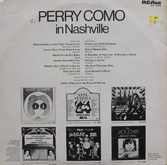 Perry Como - Perry Como in Nashville