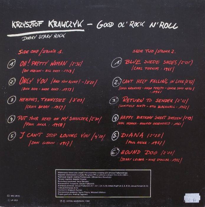 Krzysztof Krawczyk - Dobry stary rock (LP)