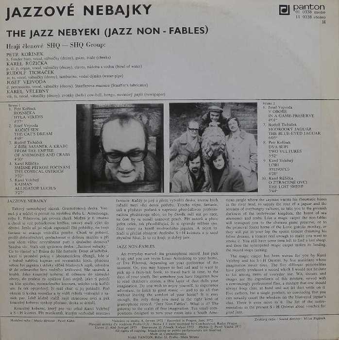 SHQ - Jazzové Nebajky - The Jazz Nebyeki (Jazz Non-fables) (LP)
