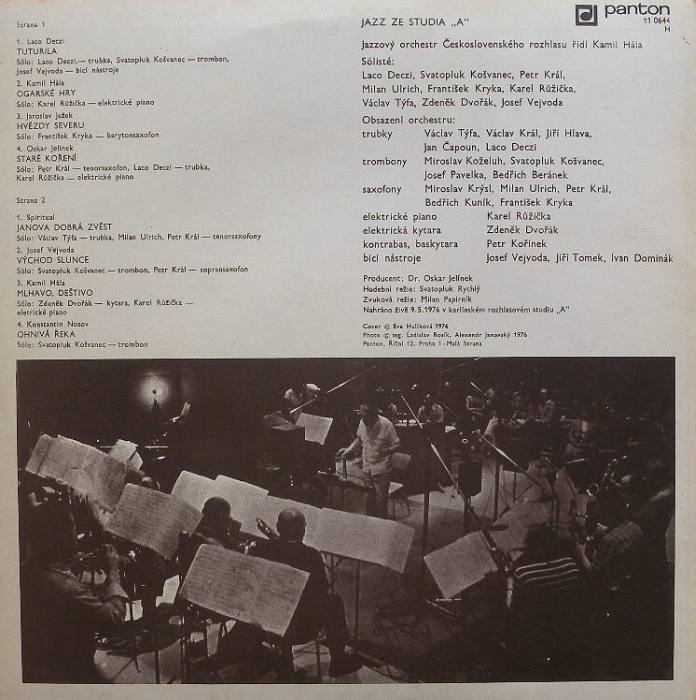 Jazzový orchestr Čs. rozhlasu, Kamil Hála (JOČR) - Jazz ze studia A (LP)