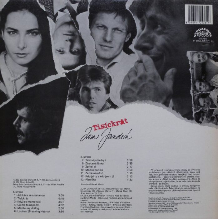 Zora Jandová - Tisíckrát (LP)